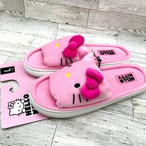 Brand New Hello Kitty Pink Slippers Women's Size Large 9-10
